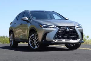 JDPA_2022 Lexus NX 350 AWD Front Quarter View